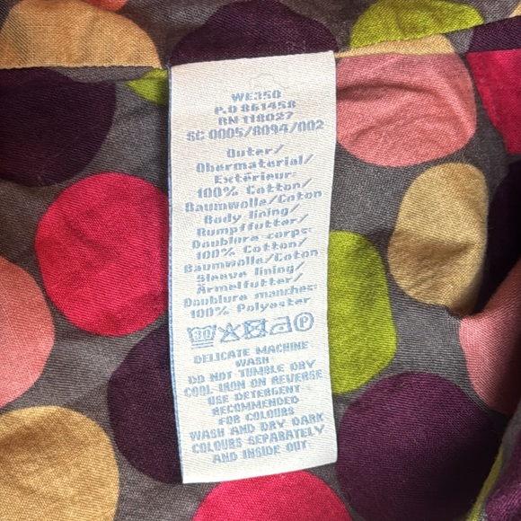 Boden Peacoat Jacket Velvet Like Black Sz 8 - Picture 5 of 9